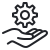 Service Cog and Hand